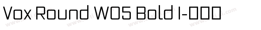 Vox Round W05 Bold I字体转换